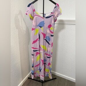Isabel Maternity by Ingrid & Isabel Pink and Purple Maxi Dress